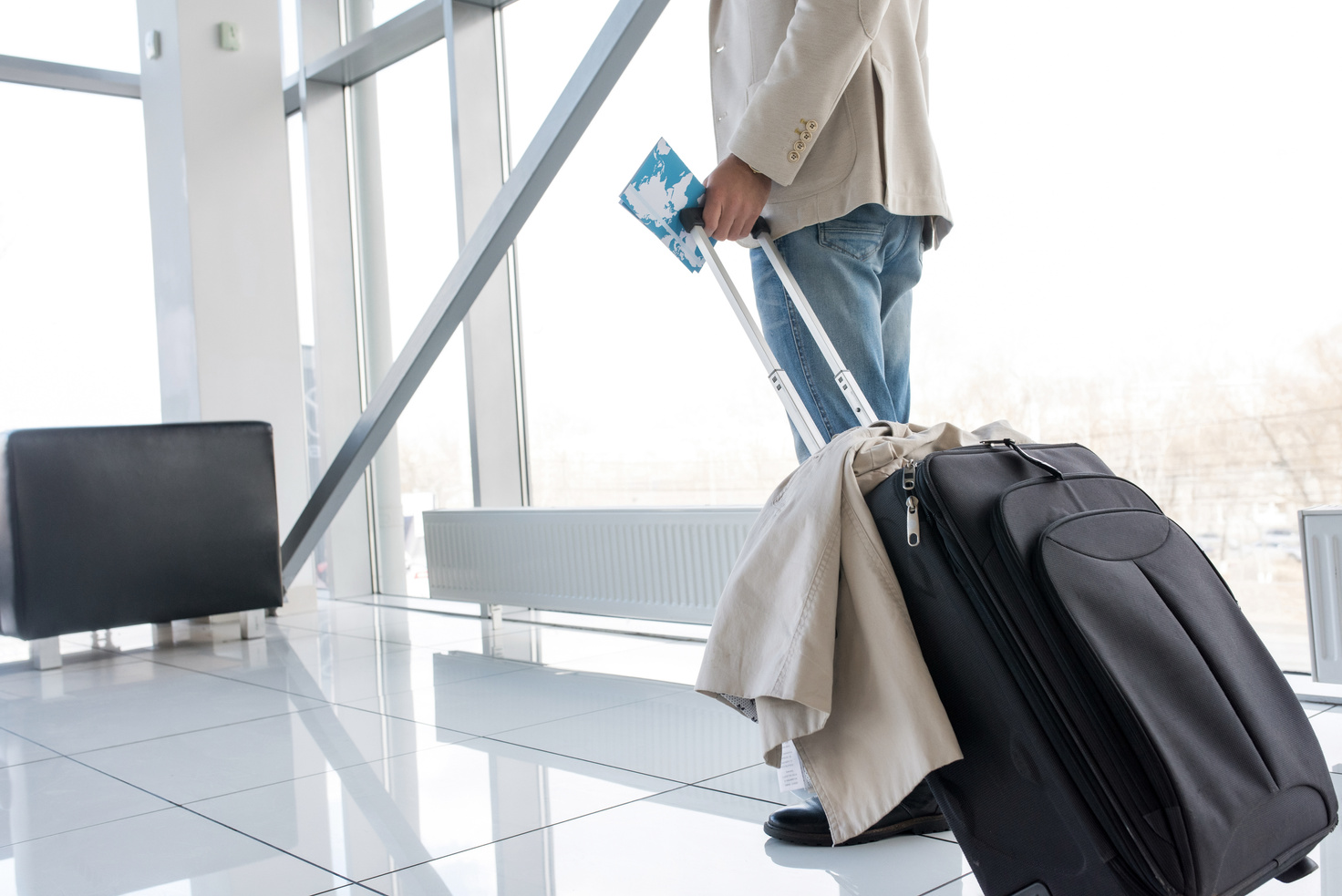 Traveler with Suitcase